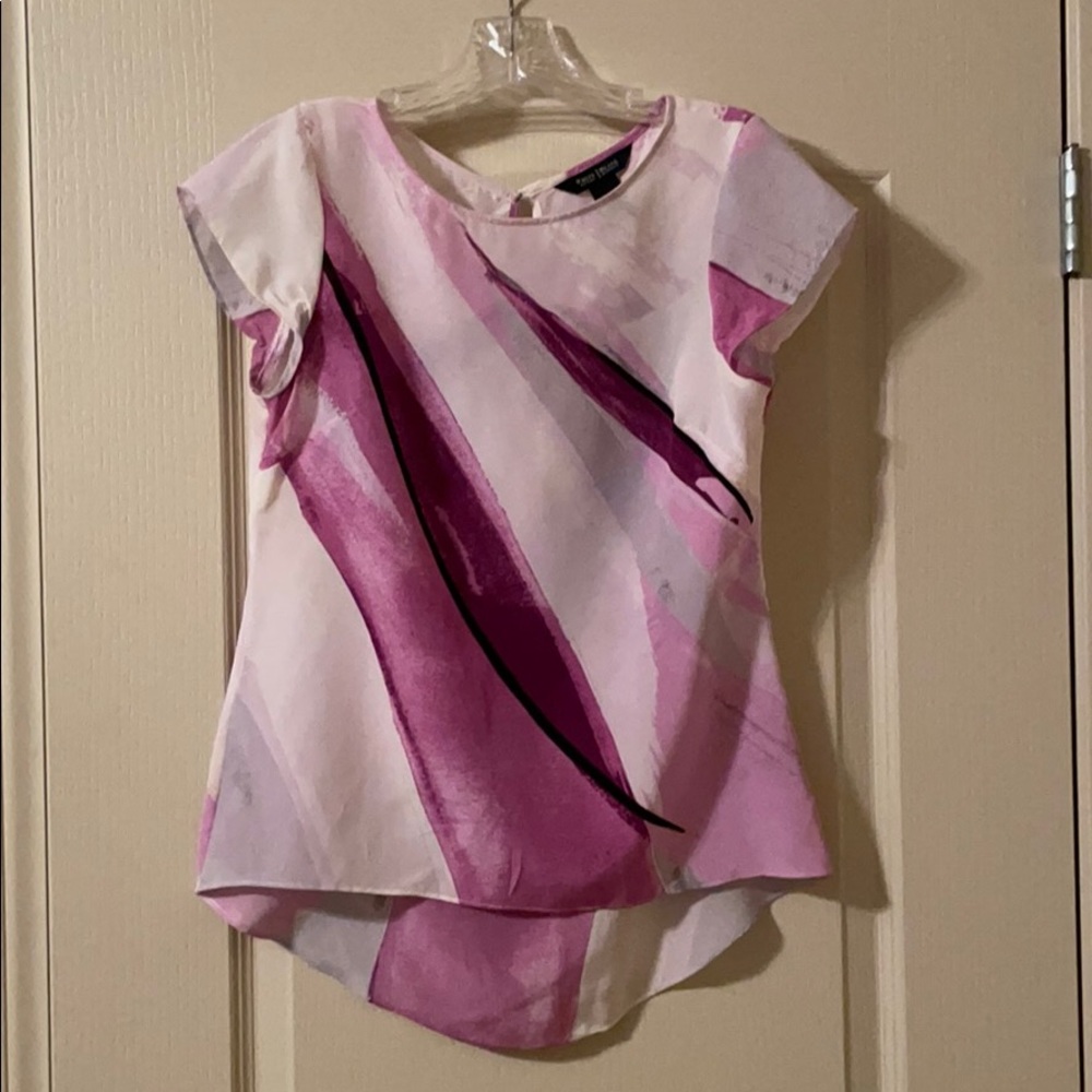Silk short sleeve top